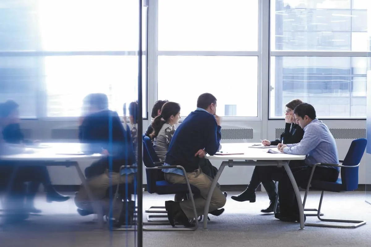 BPO team in a business meeting